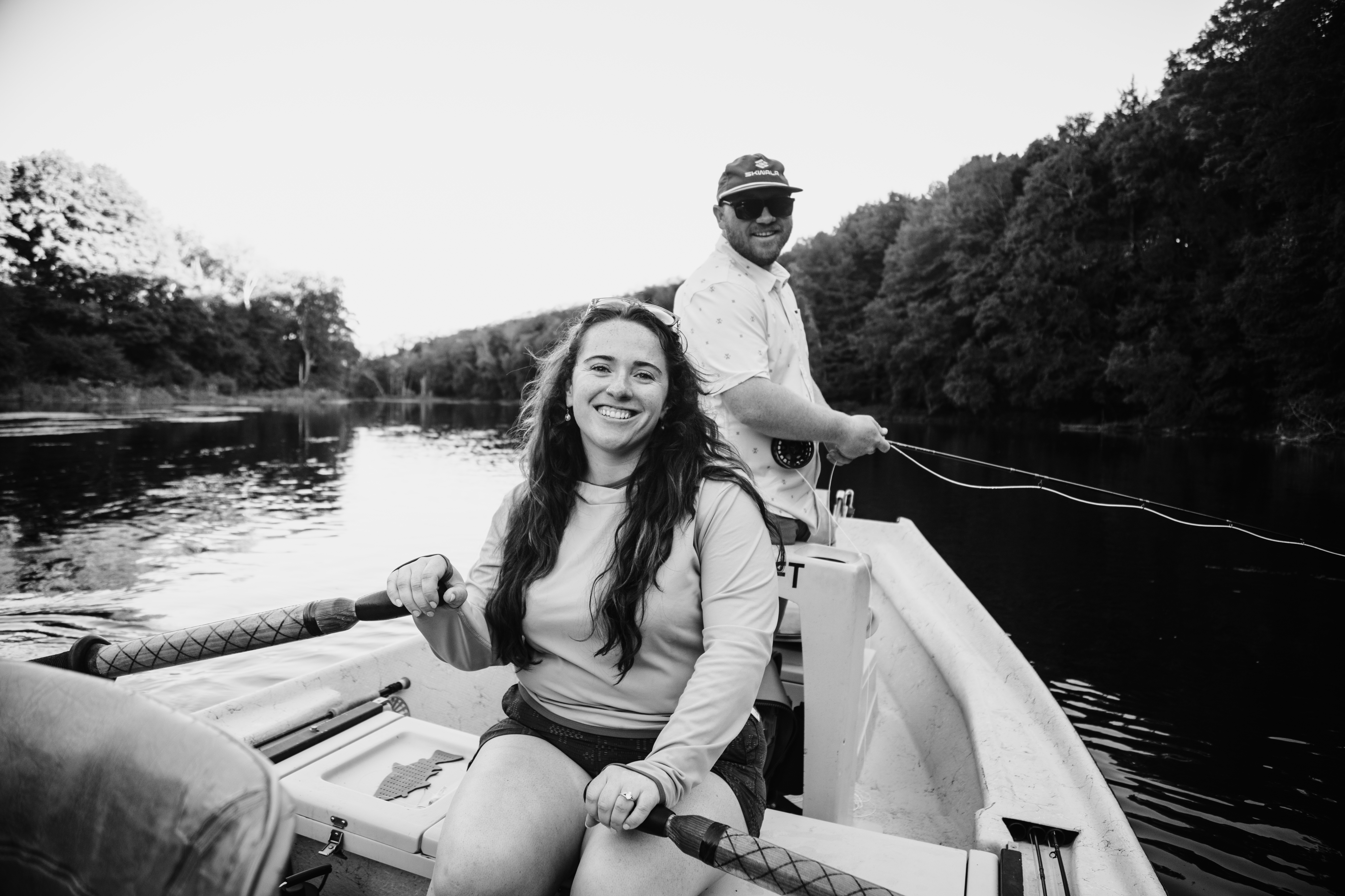On the water at golden hour